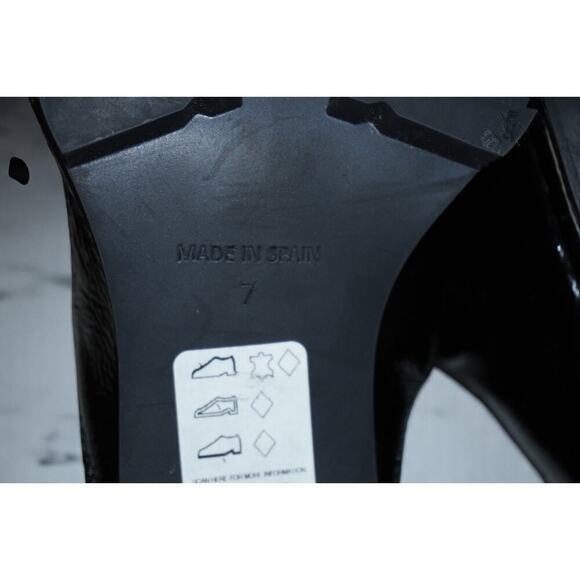 ASOS DESIGN Remix premium leather sock boots in black NWOB size 7 - Picture 6 of 11